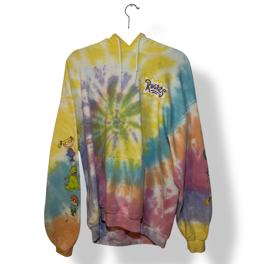 Rugrats Tie-Dye Hoodie Size Large